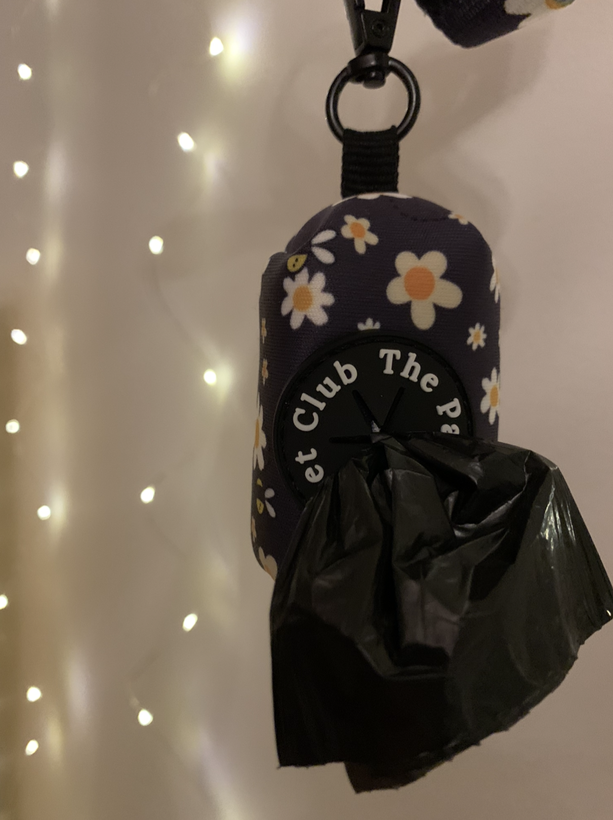 The Pampered Pet Club Poop Bag Holder in Bee Happy Design